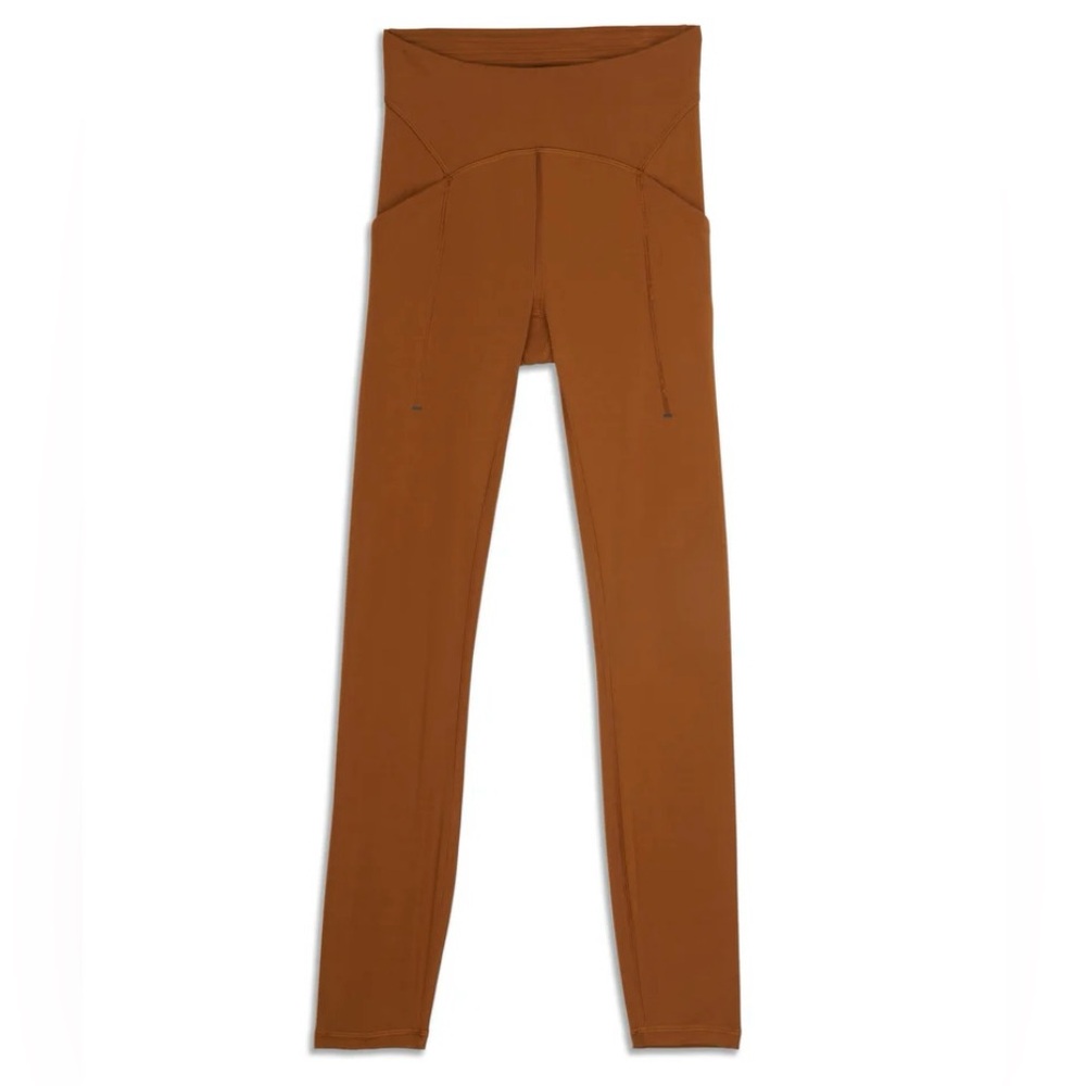 Lululemon athletic leggings in copper brown color